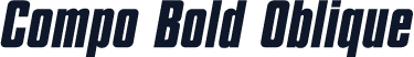 Compo Bold Oblique