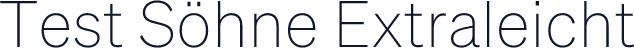 Test Söhne Extraleicht