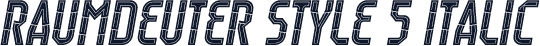 Raumdeuter Style 5 Italic