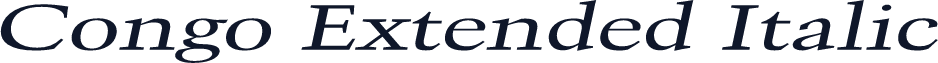 Congo Extended Italic