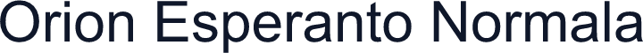 Orion Esperanto Normala