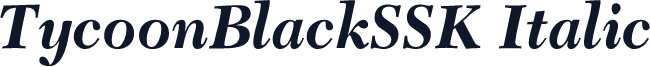 TycoonBlackSSK Italic