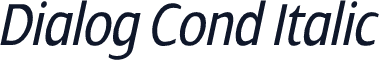 Dialog Cond Italic