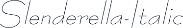 Slenderella-Italic