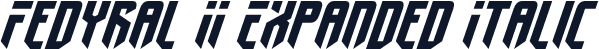 Fedyral II Expanded Italic