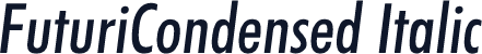 FuturiCondensed Italic