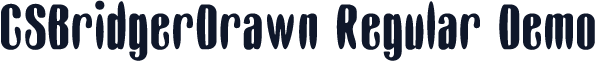 CSBridgerDrawn-Regular Demo