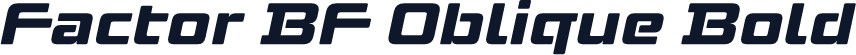 Factor BF Oblique Bold