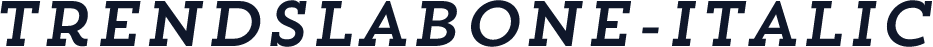 TrendSlabOne-Italic