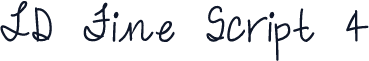 LD Fine Script 4