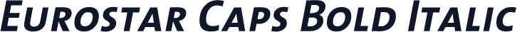 Eurostar Caps Bold Italic