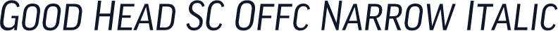 Good Head SC Offc Narrow Italic