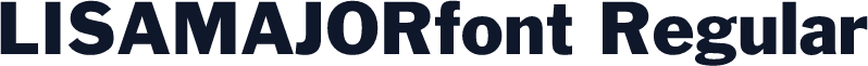 LISAMAJORfont Regular