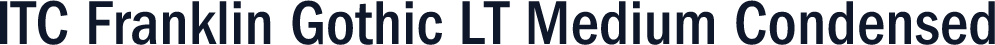 ITC Franklin Gothic LT Medium Condensed