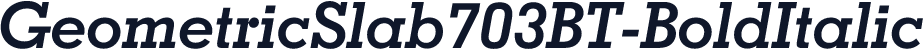 GeometricSlab703BT-BoldItalic