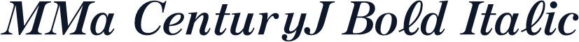 MMa CenturyJ Bold Italic