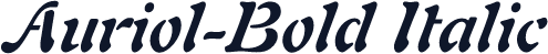 Auriol-Bold Italic