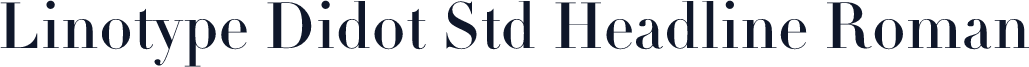 Linotype Didot Std Headline Roman