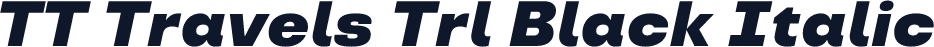 TT Travels Trl Black Italic