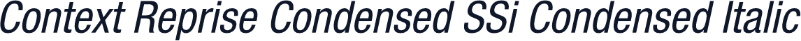 Context Reprise Condensed SSi Condensed Italic