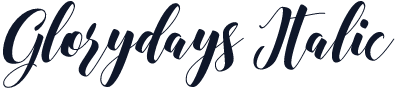 Glorydays Italic