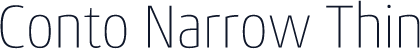 ☞Conto Narrow Thin