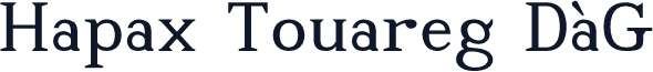 Hapax Touareg DàG