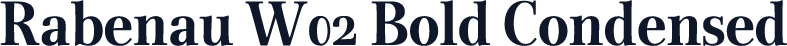 Rabenau W02 Bold Condensed