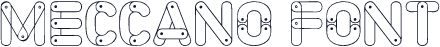 Meccano Font