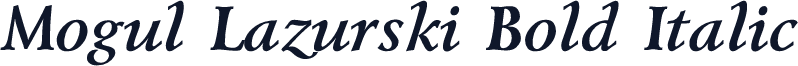 Mogul Lazurski Bold Italic