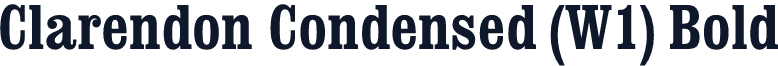 Clarendon Condensed (W1) Bold