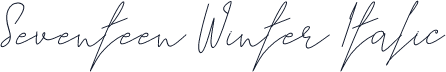 Seventeen Winter Italic