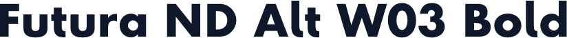 Futura ND Alt W03 Bold