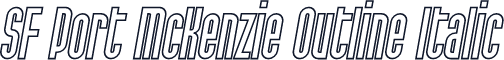 SF Port McKenzie Outline Italic