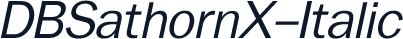 DBSathornX-Italic