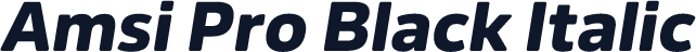 Amsi Pro Black Italic