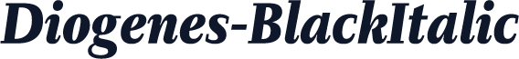 Diogenes-BlackItalic