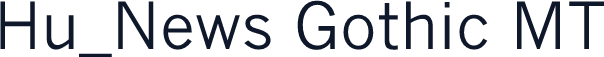 Hu_News Gothic MT