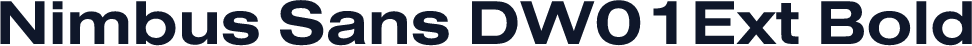 Nimbus Sans DW01Ext Bold