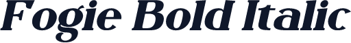 ☞Fogie Bold Italic