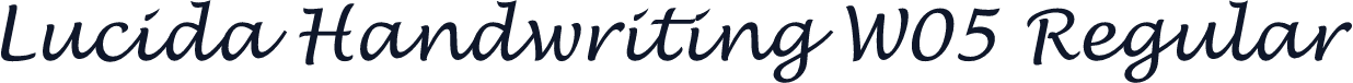 Lucida Handwriting W05 Regular