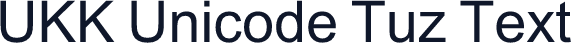 UKK Unicode Tuz Text