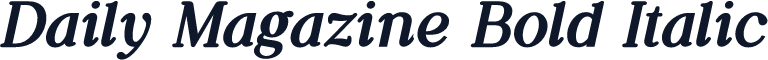 Daily Magazine Bold Italic