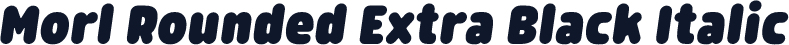 Morl Rounded Extra Black Italic