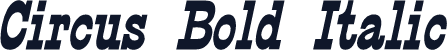 Circus Bold Italic