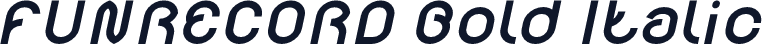 FUNRECORD Bold Italic
