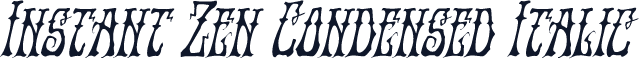 Instant Zen Condensed Italic