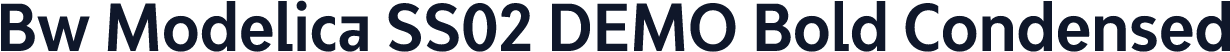 Bw Modelica SS02 DEMO Bold Condensed