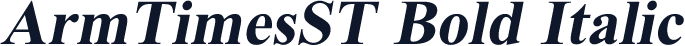 ArmTimesST Bold Italic