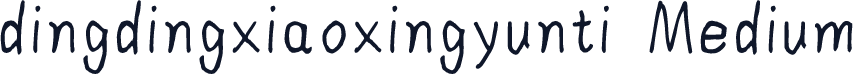 dingdingxiaoxingyunti Medium